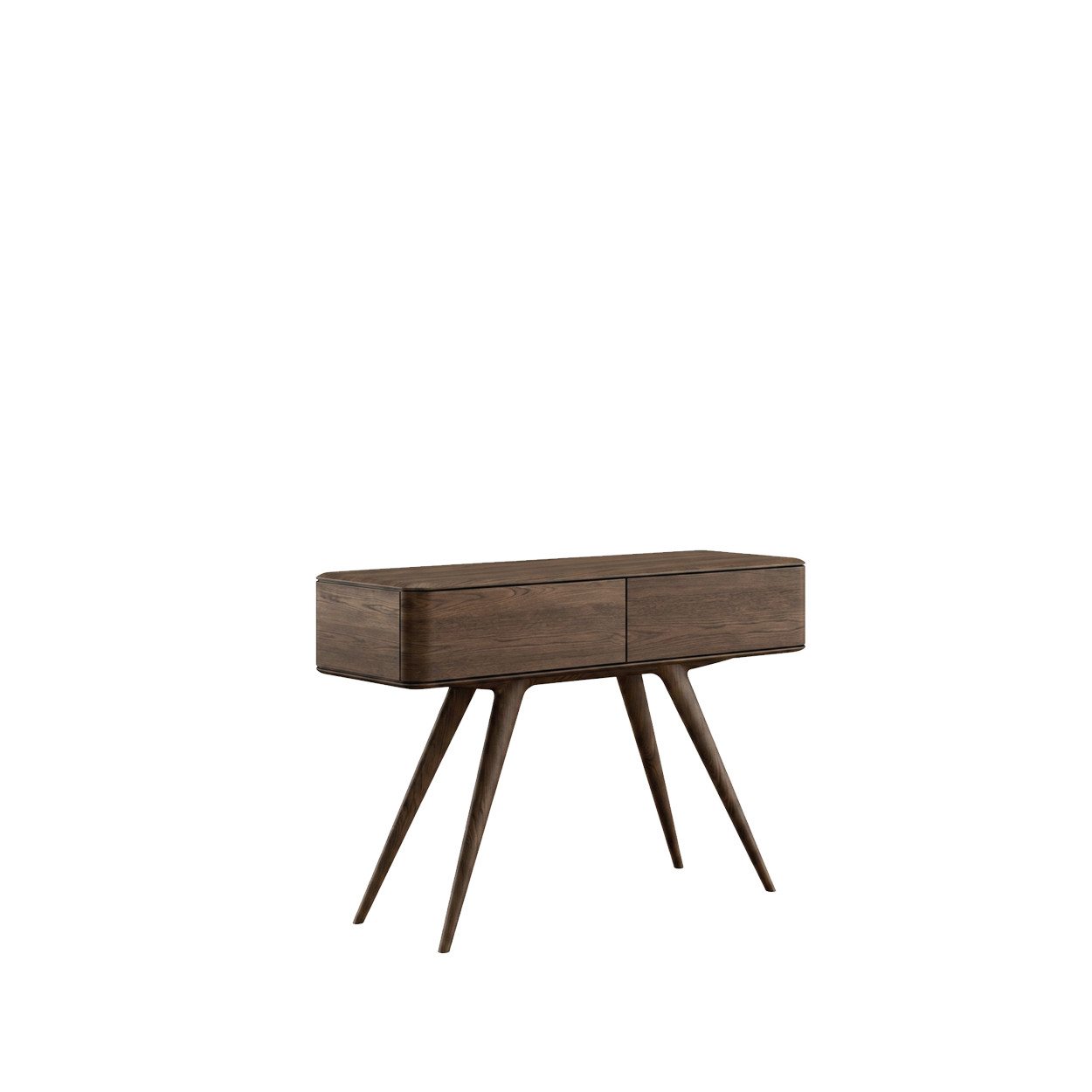 INIA Console Table, 2 Drawers, Oak