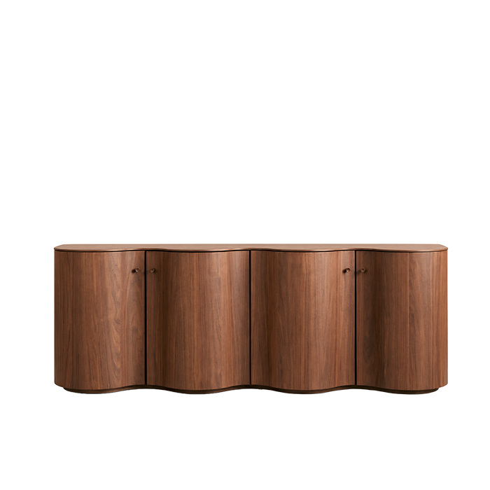 CORTINA buffet, 4 doors, American walnut