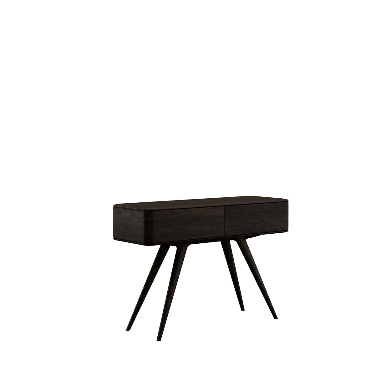 INIA Console Table, 2 Drawers, Oak