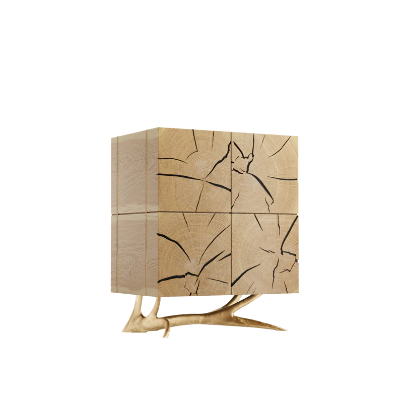 BEAMS bar, picior organic, stejar