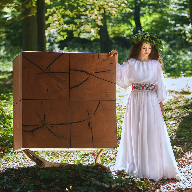 BEAMS bar, picior drept, stejar