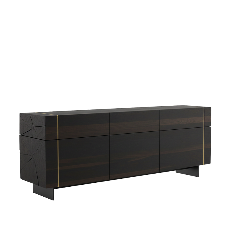 BEAMS bufet, 3 uși, stejar