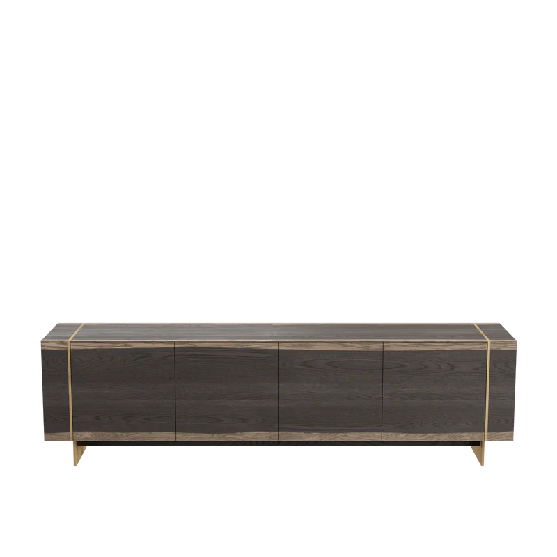 BEAMS bufet, 4 uși, stejar