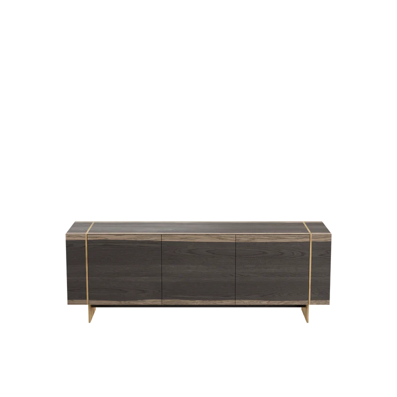 BEAMS bufet, 3 uși, stejar