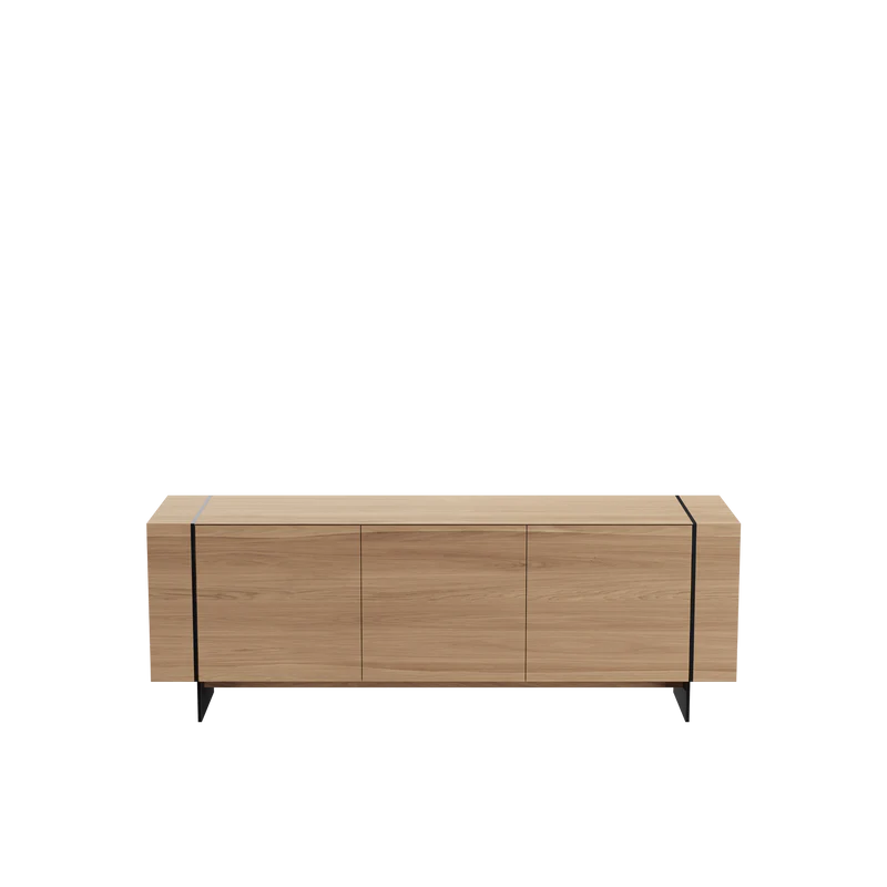 BEAMS bufet, 3 uși, stejar