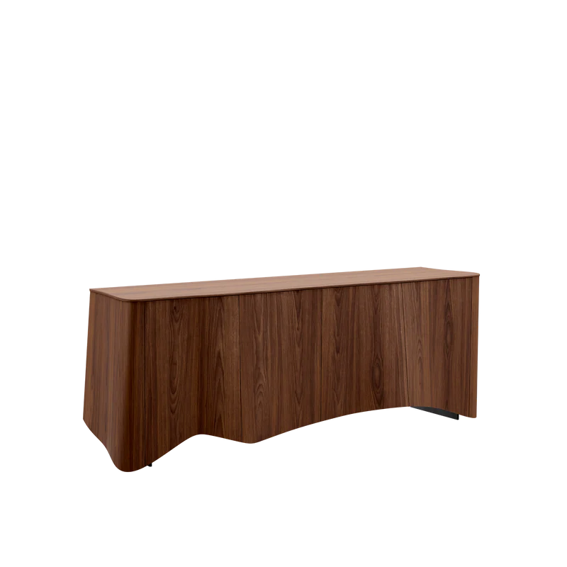 CORTINA bufet, 4 uși, nuc american