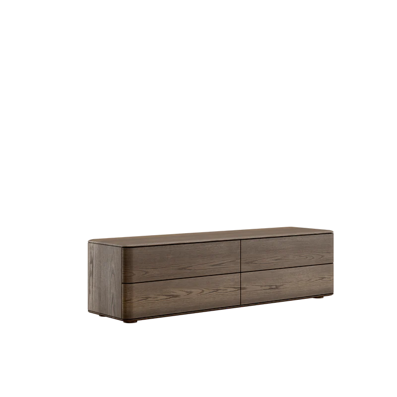 INIA comodă TV, 4 sertare, stejar