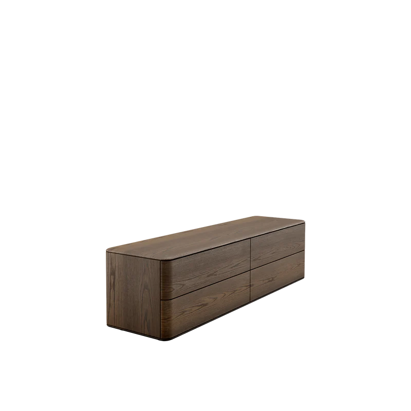 INIA comodă TV, 4 sertare, stejar