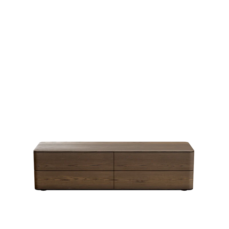 INIA comodă TV, 4 sertare, stejar