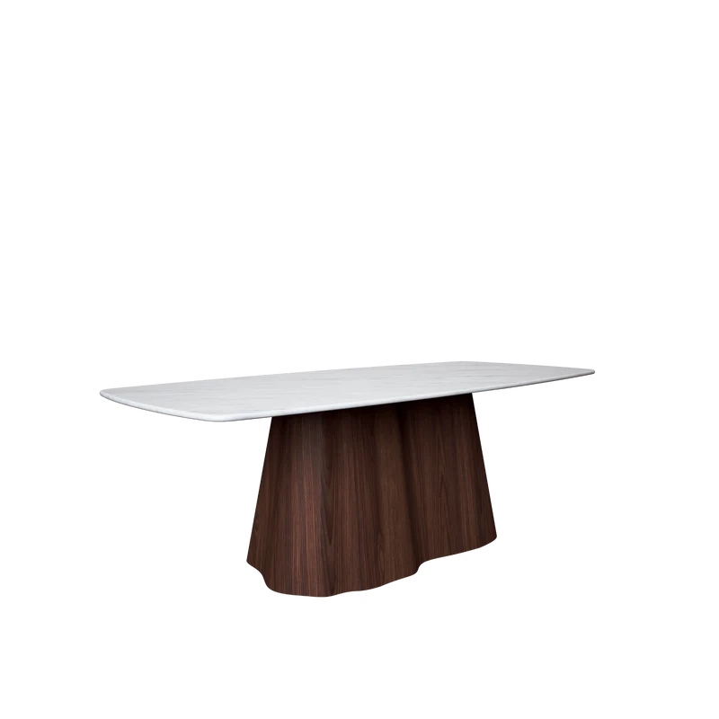 MARILYN masă de dining, stejar, blat ceramică