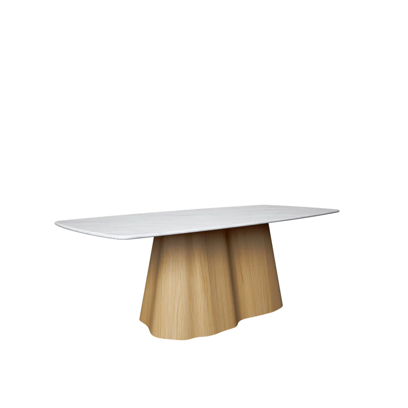 MARILYN masă de dining, stejar, blat ceramică