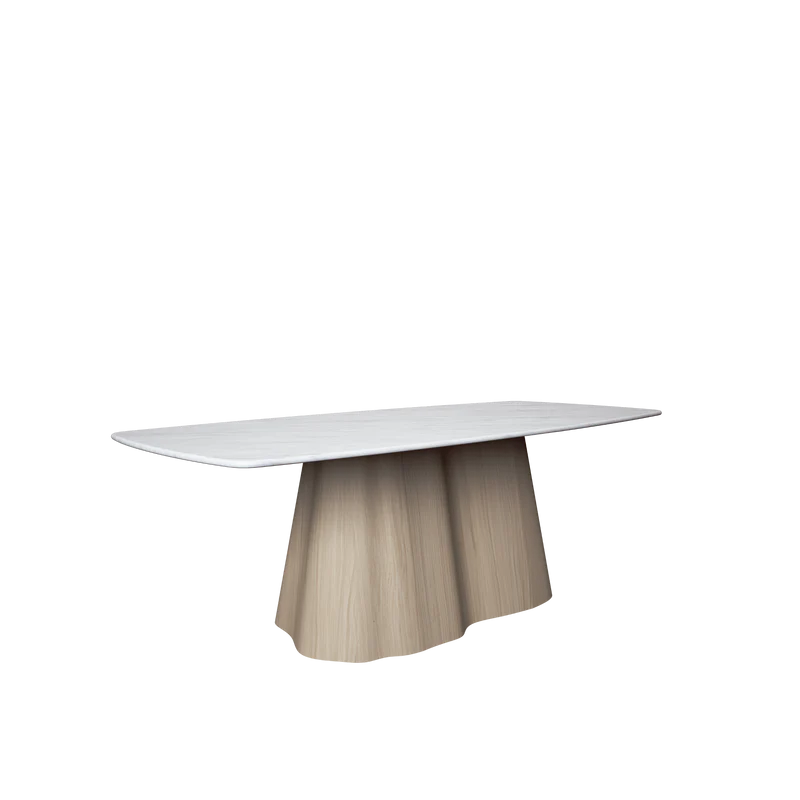 MARILYN masă de dining, stejar, blat ceramică