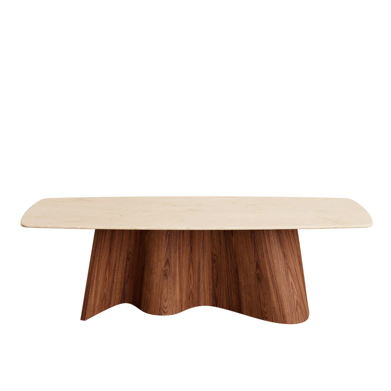 CORTINA masă de dining, nuc american, blat ceramică