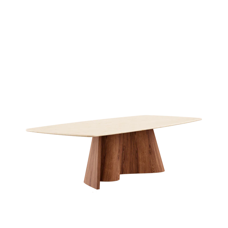 CORTINA masă de dining, nuc american, blat ceramică