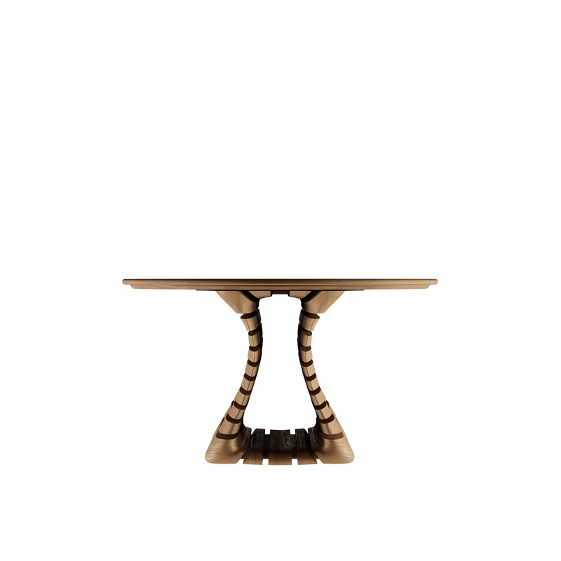 EVE masă de dining, stejar, blat quartz