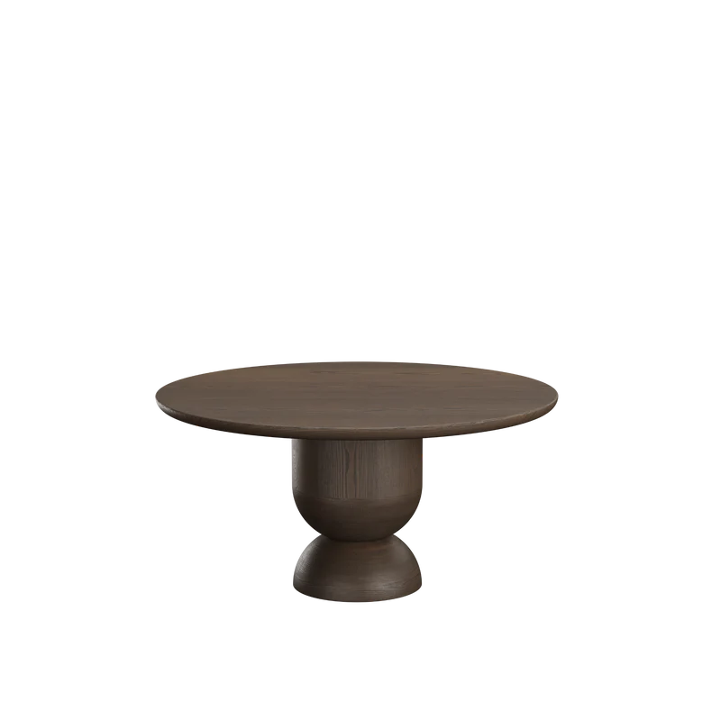 SILENCE masă de dining rotundă, stejar