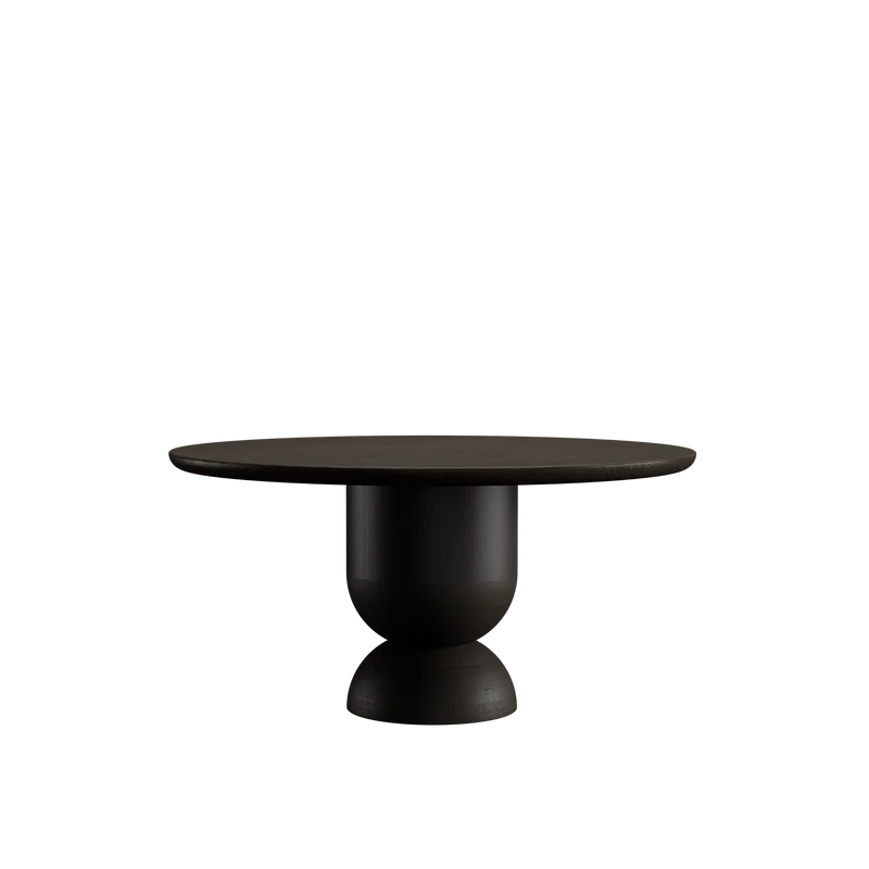 SILENCE masă de dining rotundă, stejar