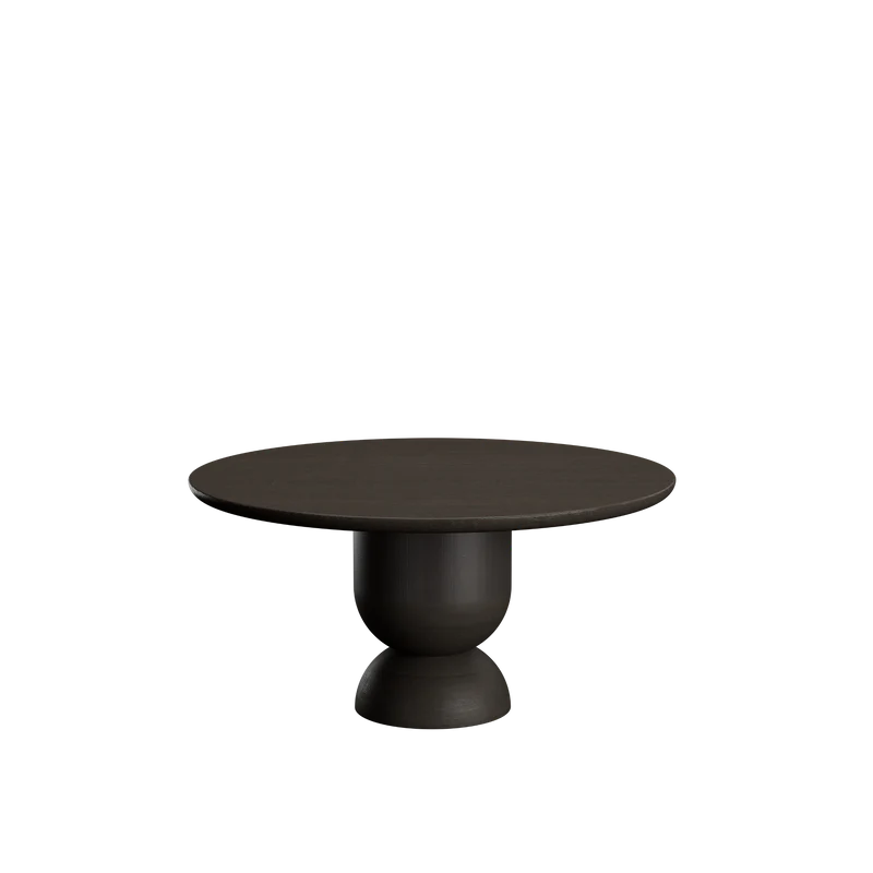 SILENCE masă de dining rotundă, stejar