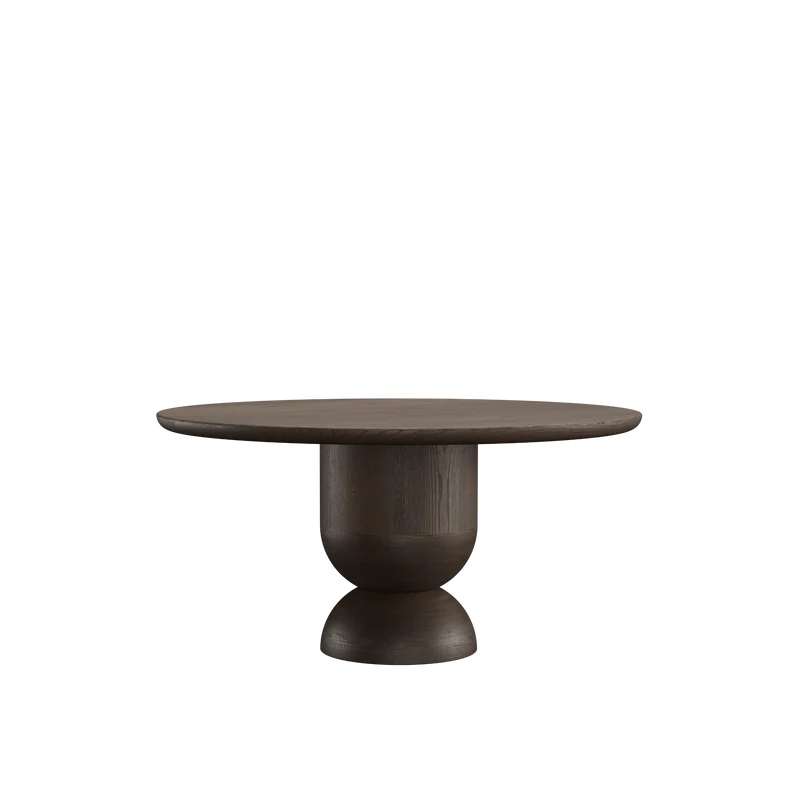 SILENCE masă de dining rotundă, stejar