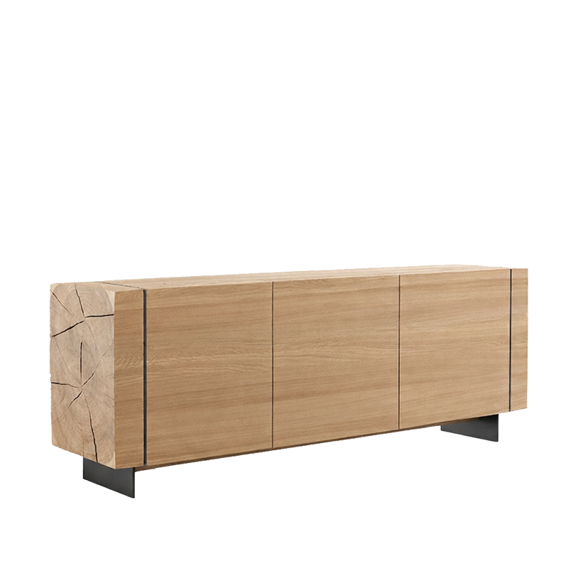 BEAMS bufet, 3 uși, stejar