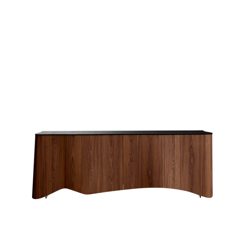 CORTINA bufet, 4 uși, nuc american