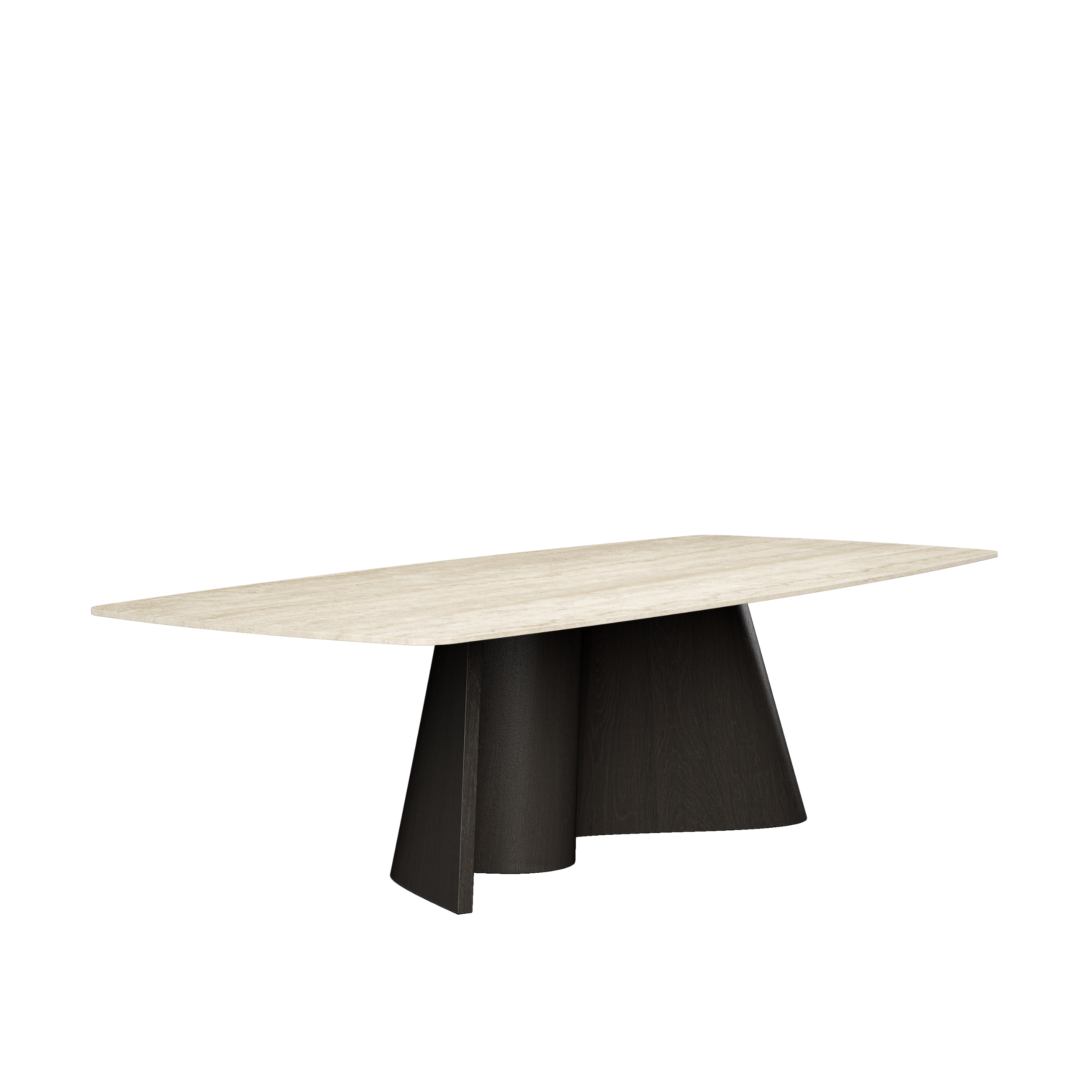 CORTINA masă de dining, stejar, blat ceramică