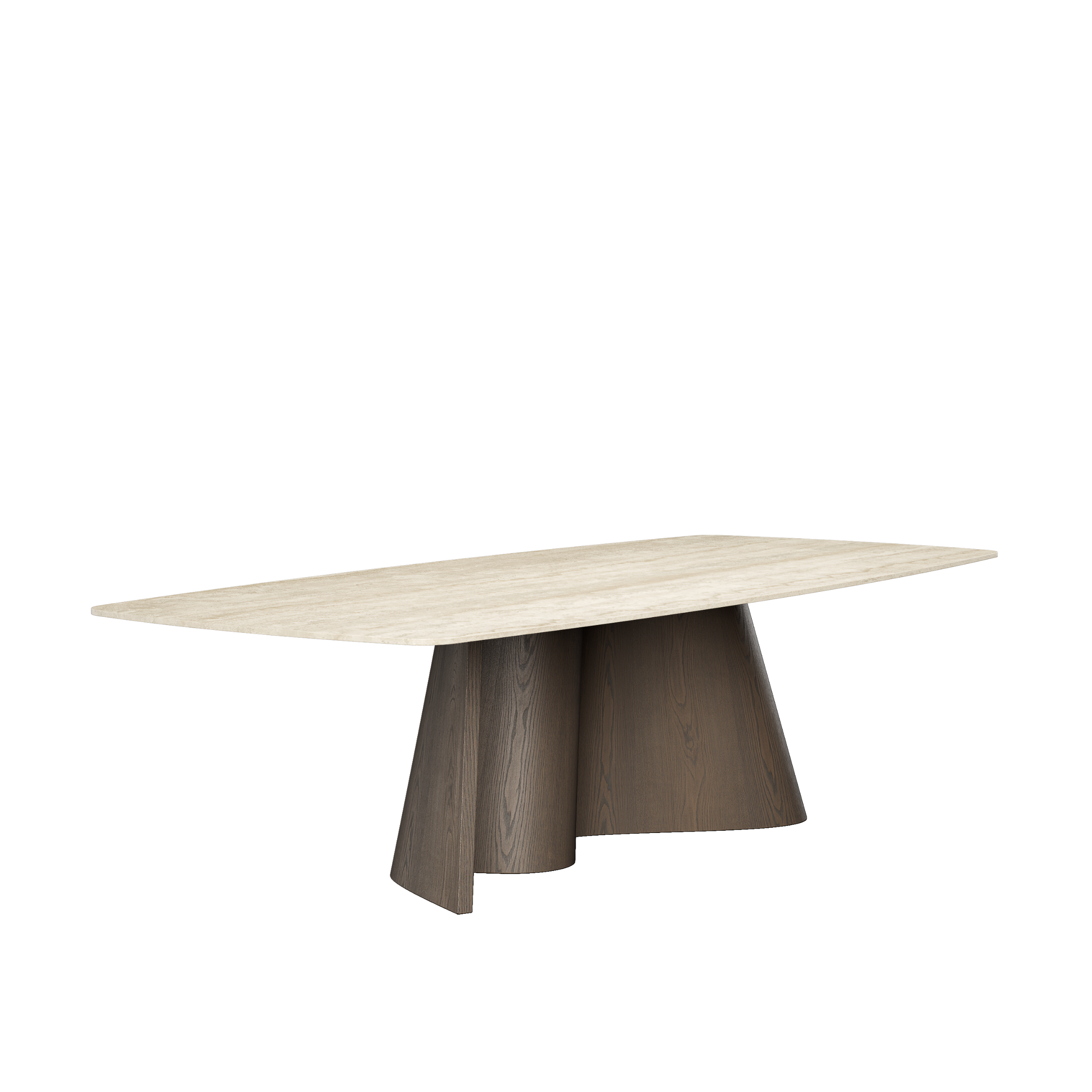 CORTINA masă de dining, stejar, blat ceramică