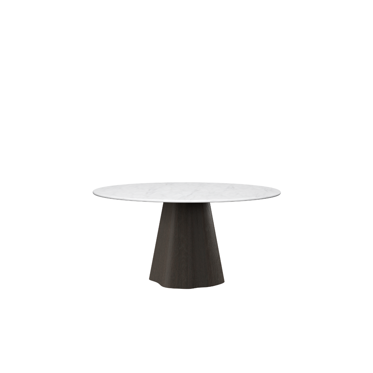 MARILYN masă de dining rotundă, stejar, blat ceramică