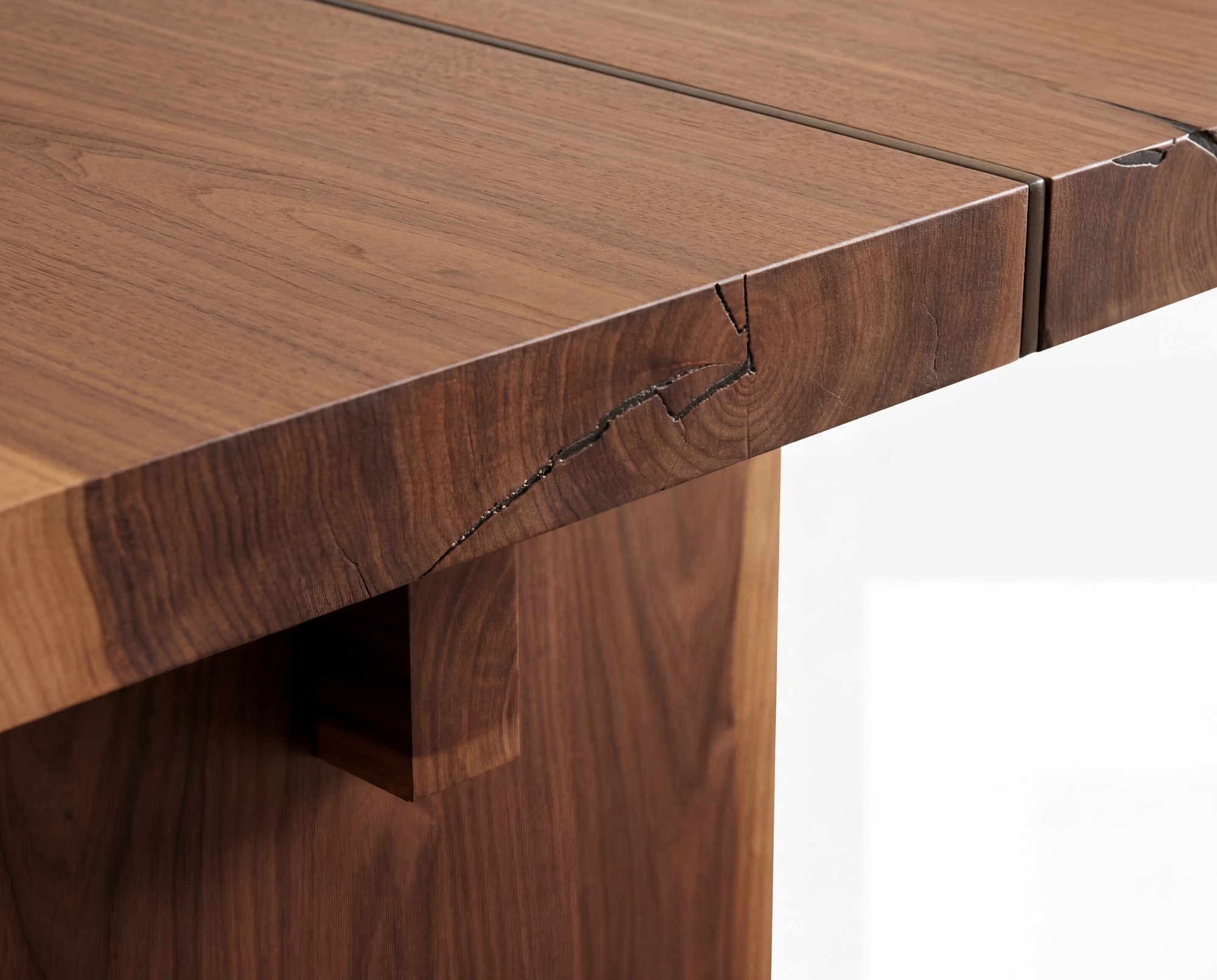 BEAMS masă de dining, nuc american