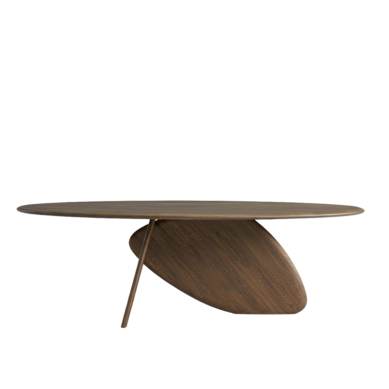 River masă ovală, stejar