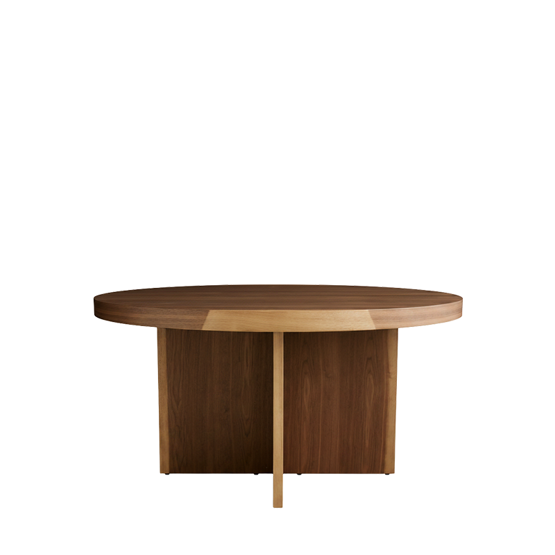 Beams masă rotundă, nuc american