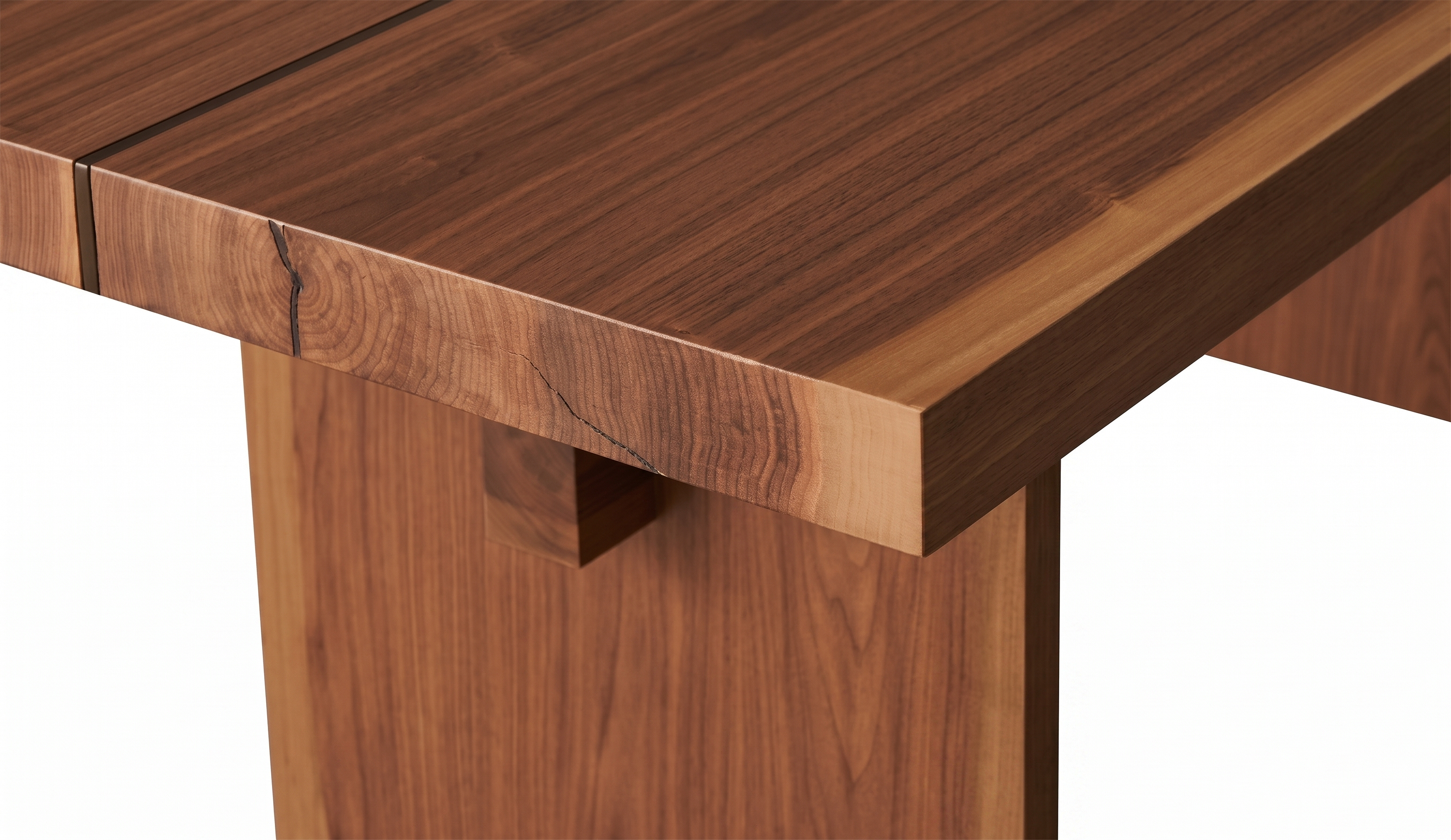 BEAMS masă de dining, nuc american