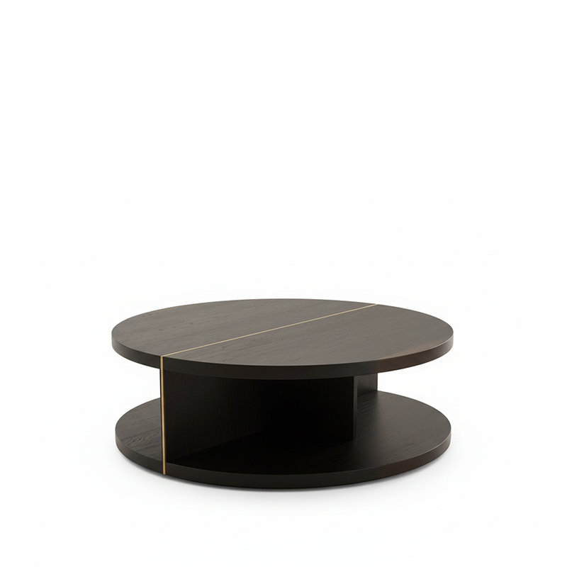 BEAMS Masa de cafea rotunda, stejar