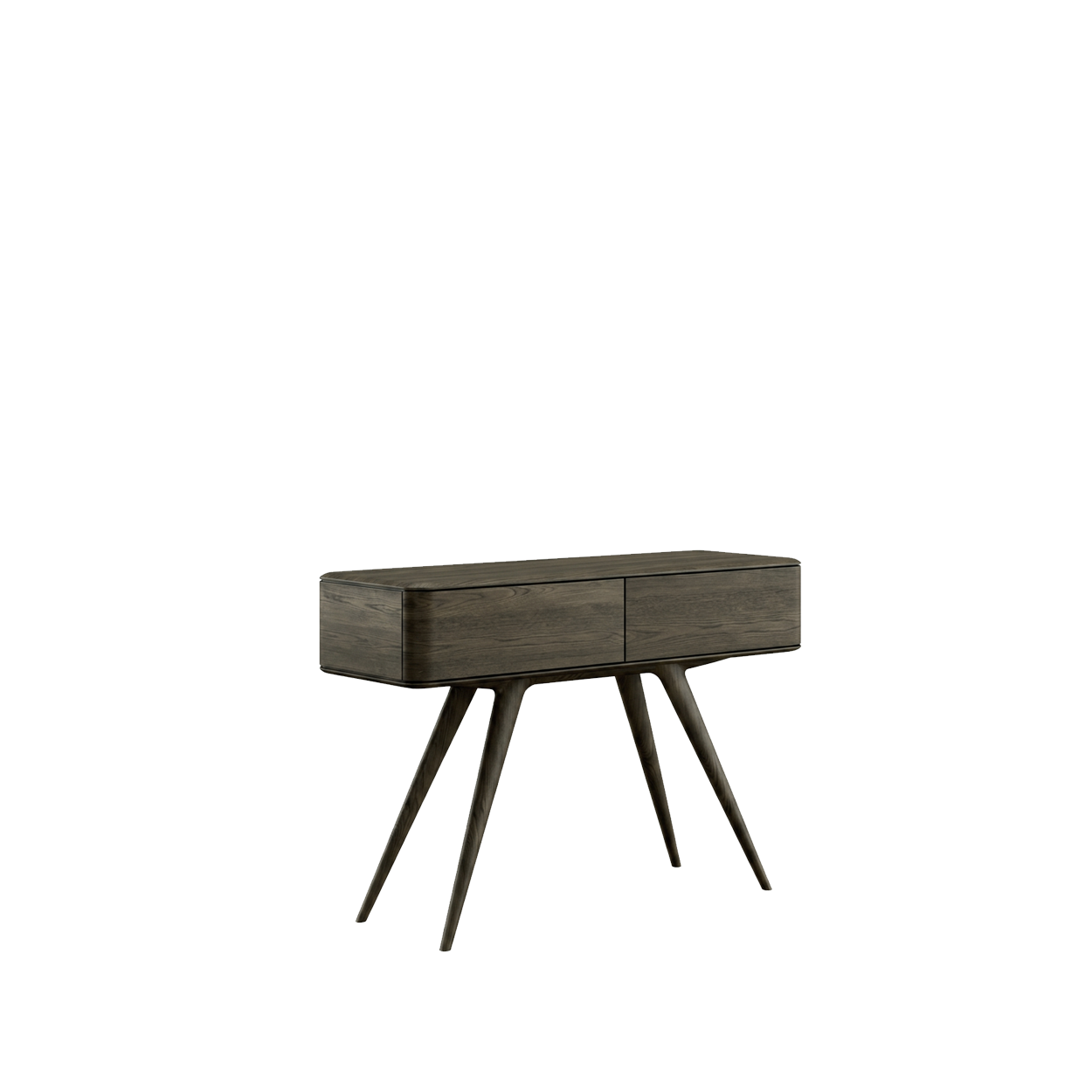 INIA Console Table, 2 Drawers, Oak