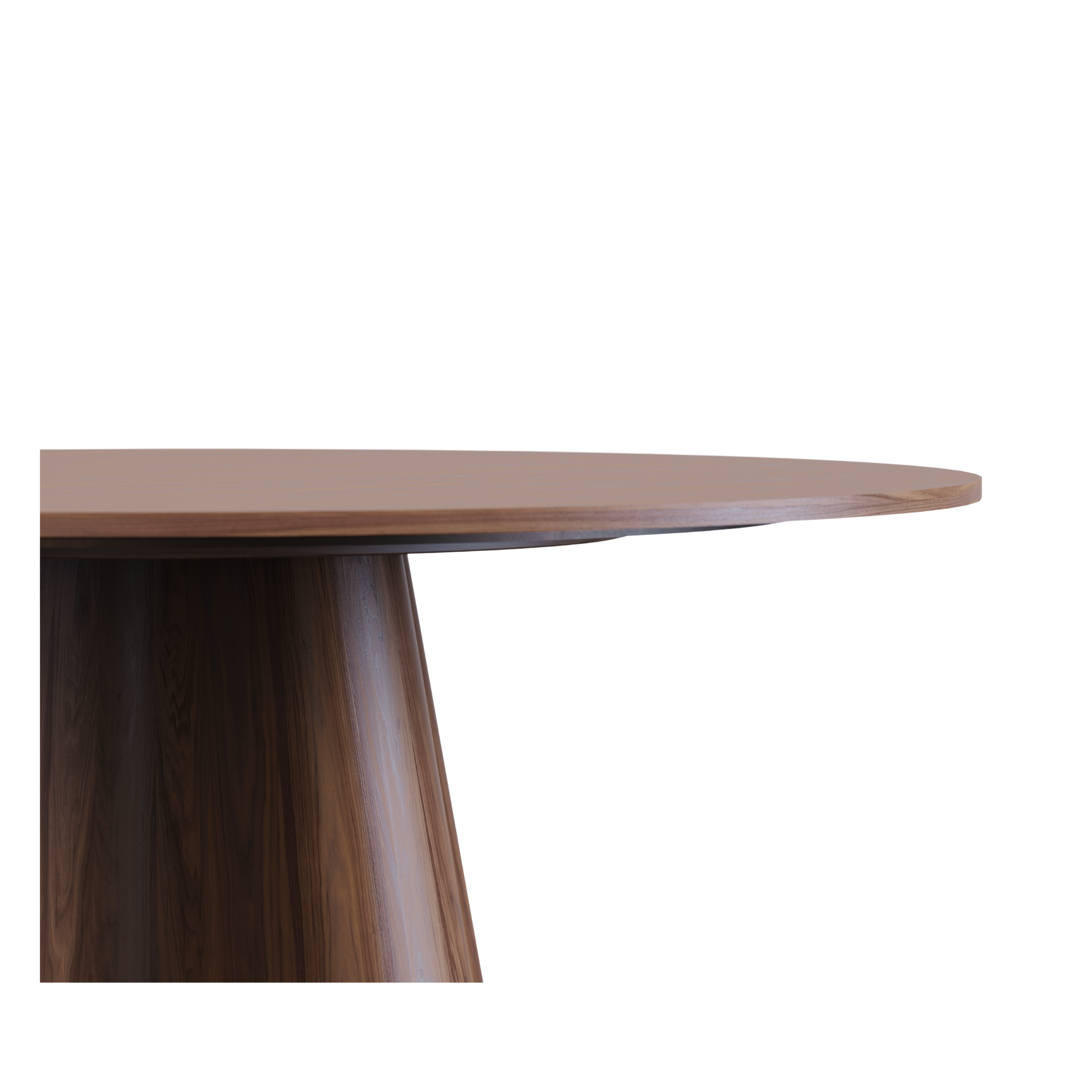 CORTINA masă de dining rotundă, nuc american