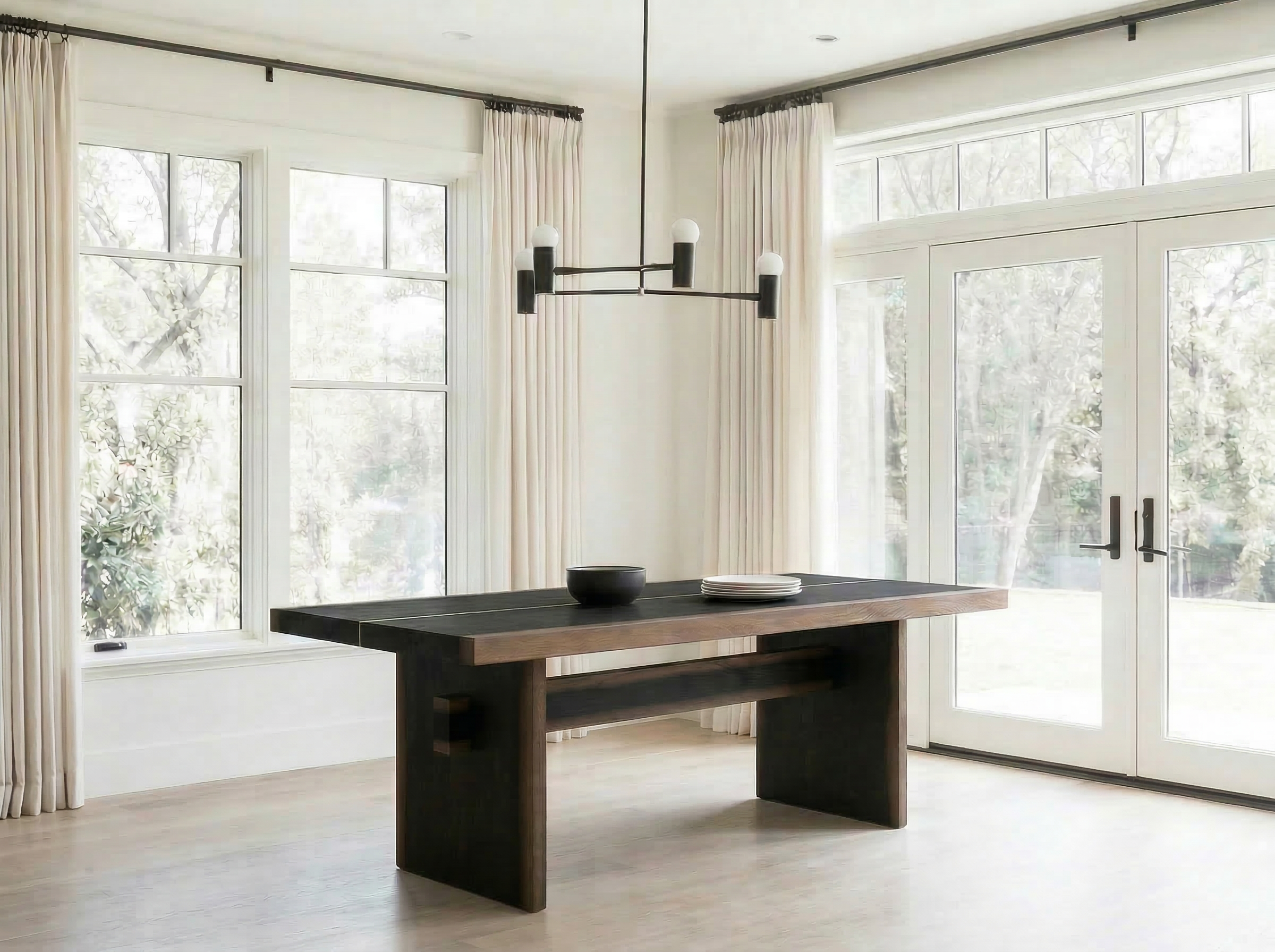 BEAMS masă de dining, stejar